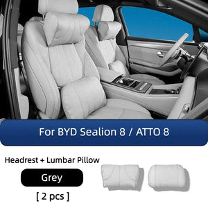 Leather Lumber Pillow and Headrest for BYD Sealion 8 harrybyd