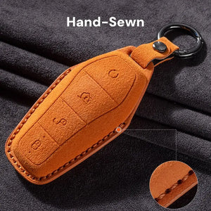 Suede Key Case Cover Shell Fob for BYD harrybyd