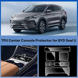 TPU Center Console Protector for BYD Seal U harrybyd