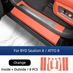 Leather Door Sill Protector for BYD Sealion 8 harrybyd