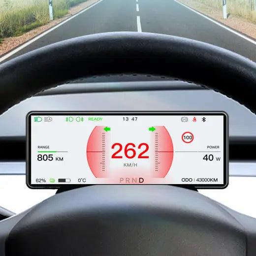 6.86'' Steering Instrument Cluster Display with Carplay for Tesla Model Y / Model 3