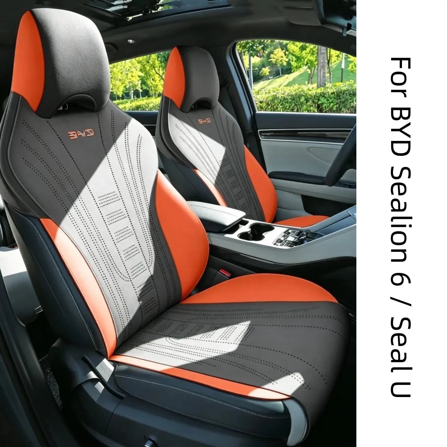 Suede Seat Cover for BYD Sealion 6 / Seal U