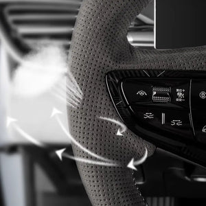 Hand Sewing Steering Wheel Cover for BYD Seal EV harrybyd