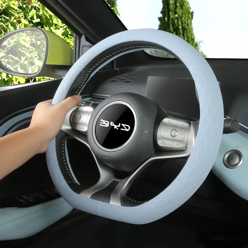 Suede Steering Wheel Cover for BYD Atto 1 / Dolphin Surf