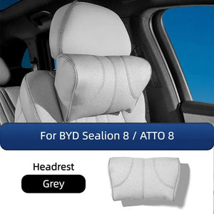 Leather Lumber Pillow and Headrest for BYD Sealion 8 harrybyd