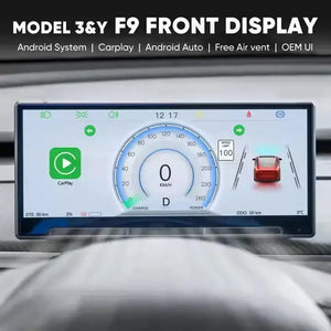 8.9'' Screen Dashboard Display with Independent Vent for Tesla New Model Y 2025/ Model Y/ Model 3 / Model 3 Highland harrybyd