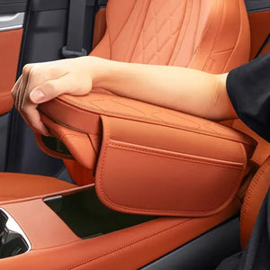 Center Console Armrest Cover for BYD Sealion 7, Orange with pocket