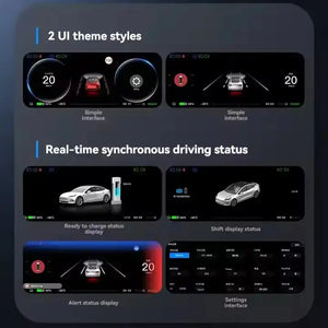 Integrated Dashboard Display with Ambient Lighting for Tesla Model 3 Highland harrybyd