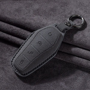 Suede Key Case Cover Shell Fob for BYD harrybyd