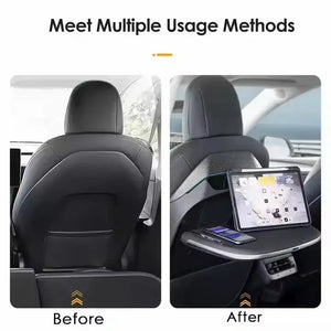 Seatback Foldable Table with Wireless Charging for Tesla Model Y / New Model Y / Model 3 (1 pc) harrybyd