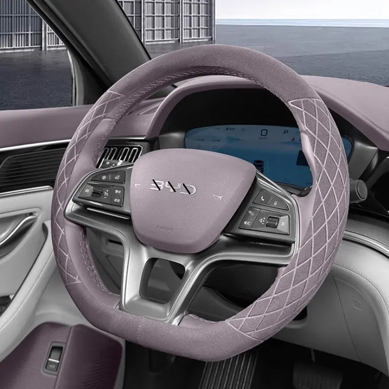 Suede Steering Wheel Cover for BYD Sealion 6  harrybyd