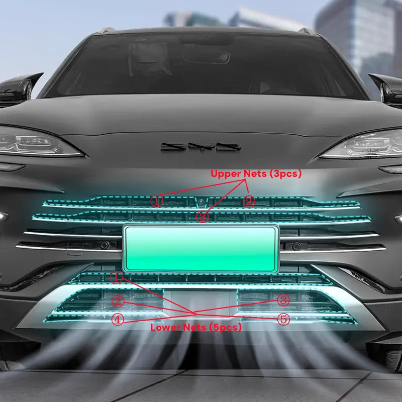 Front Bumper Grille Guard Insect Net for BYD Sealion 6  harrybyd