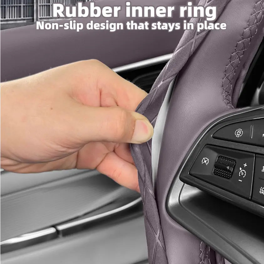 Suede Steering Wheel Cover for BYD Sealion 6  harrybyd