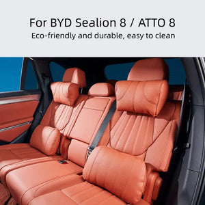 Leather Lumber Pillow and Headrest for BYD Sealion 8  harrybyd