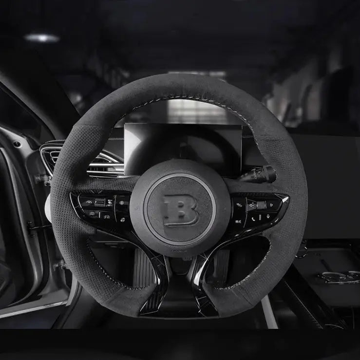 Suede Steering Wheel Center Cover for BYD Seal  harrybyd