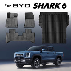 BYD SHARK 6 floor mats and bed mat accessories