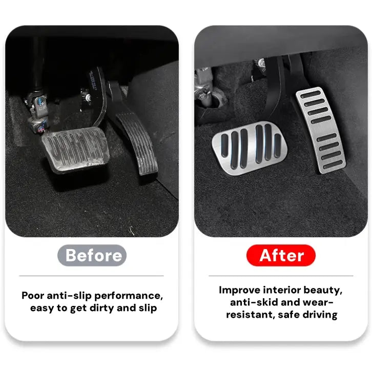 Brushed Aluminum Performance Pedals for BYD Atto 3  harrybyd