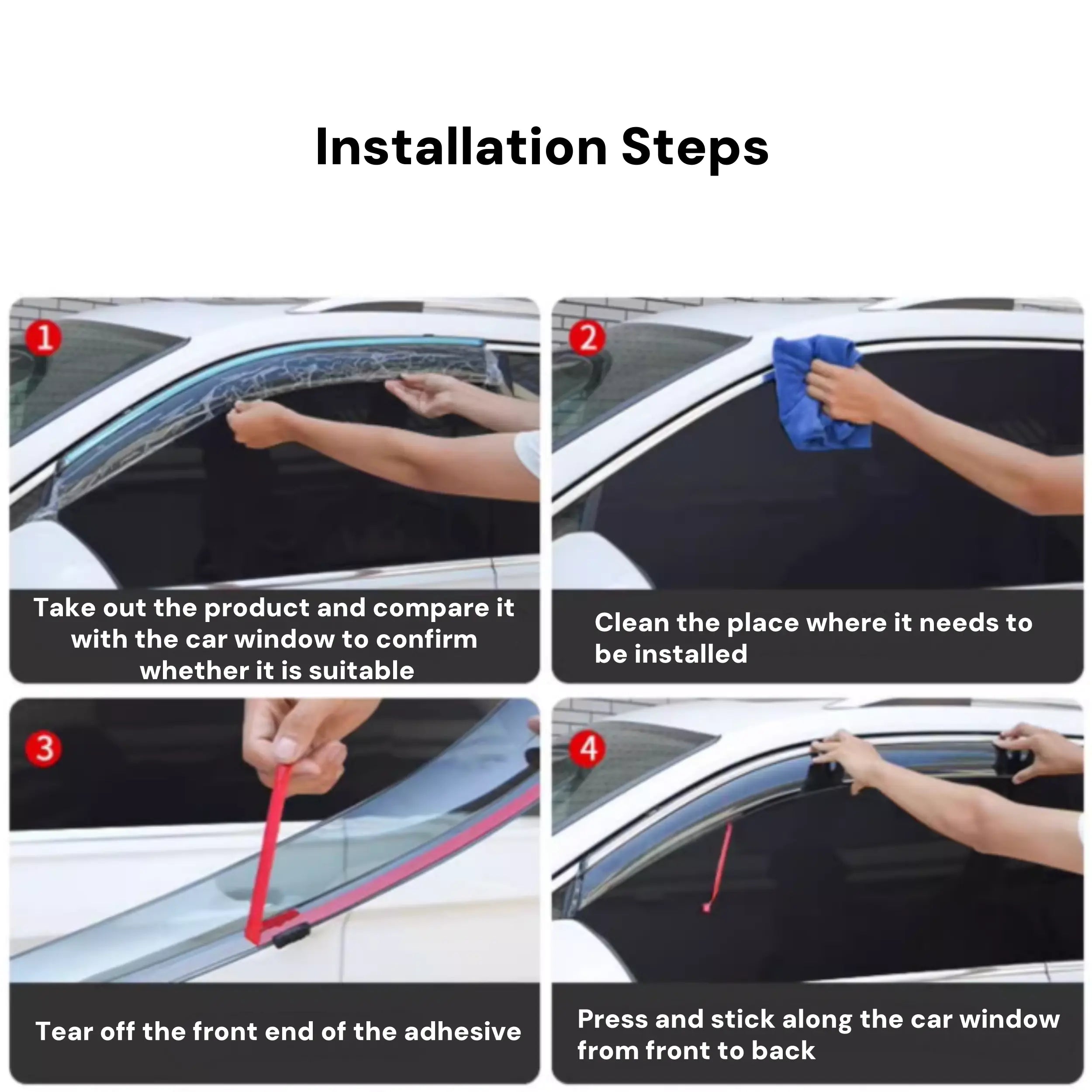 Window Visor for BYD Atto 3 (4pcs)  harrybyd