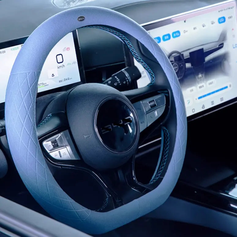 Suede Steering Wheel Cover for BYD Seal EV  harrybyd