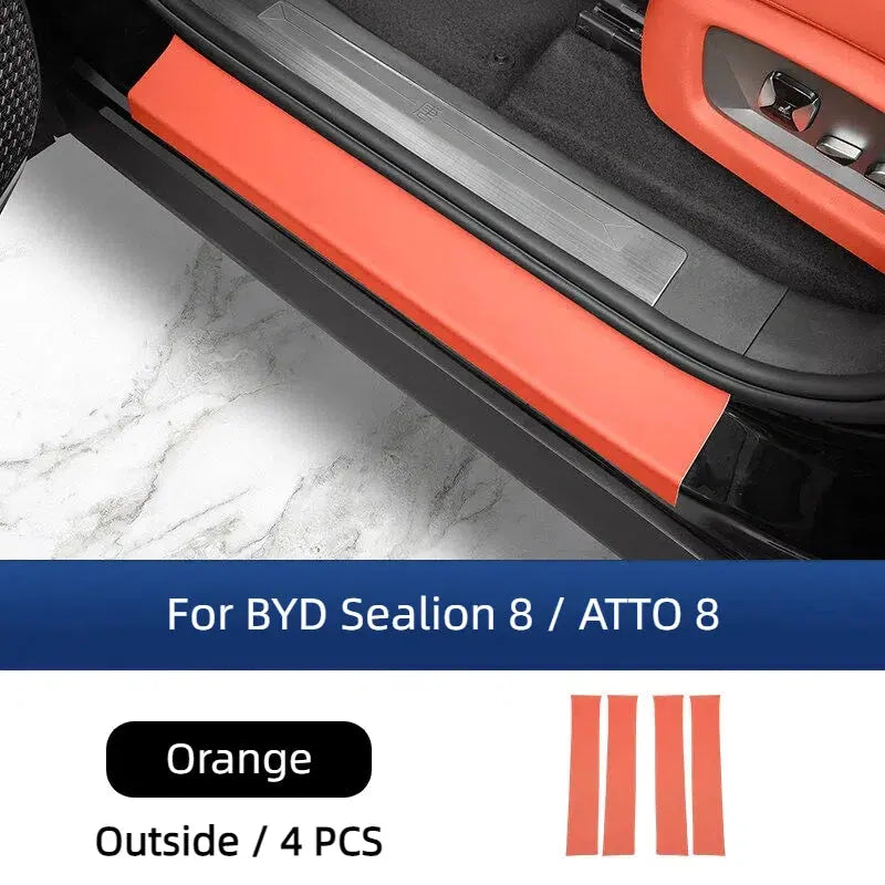 Leather Door Sill Protector for BYD Sealion 8  harrybyd