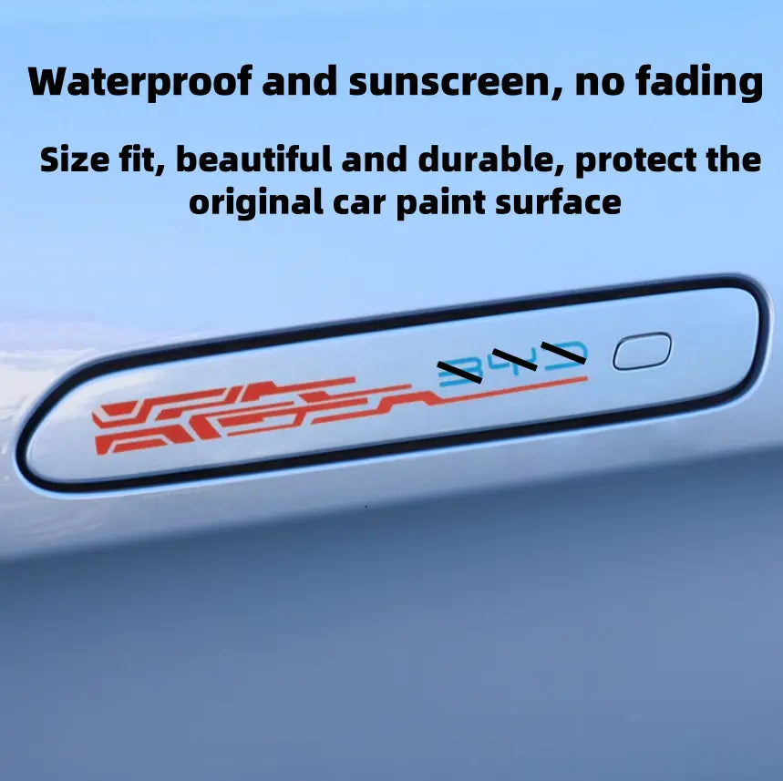 TPU Door Handle Sticker for BYD Seal EV (4pcs)  harrybyd