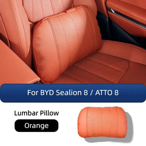 Leather Lumber Pillow and Headrest for BYD Sealion 8  harrybyd