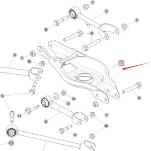Rear Lower Suspension Control Arm for Tesla Model 3 1288451-00-A / 1288456-00-A  harrybyd