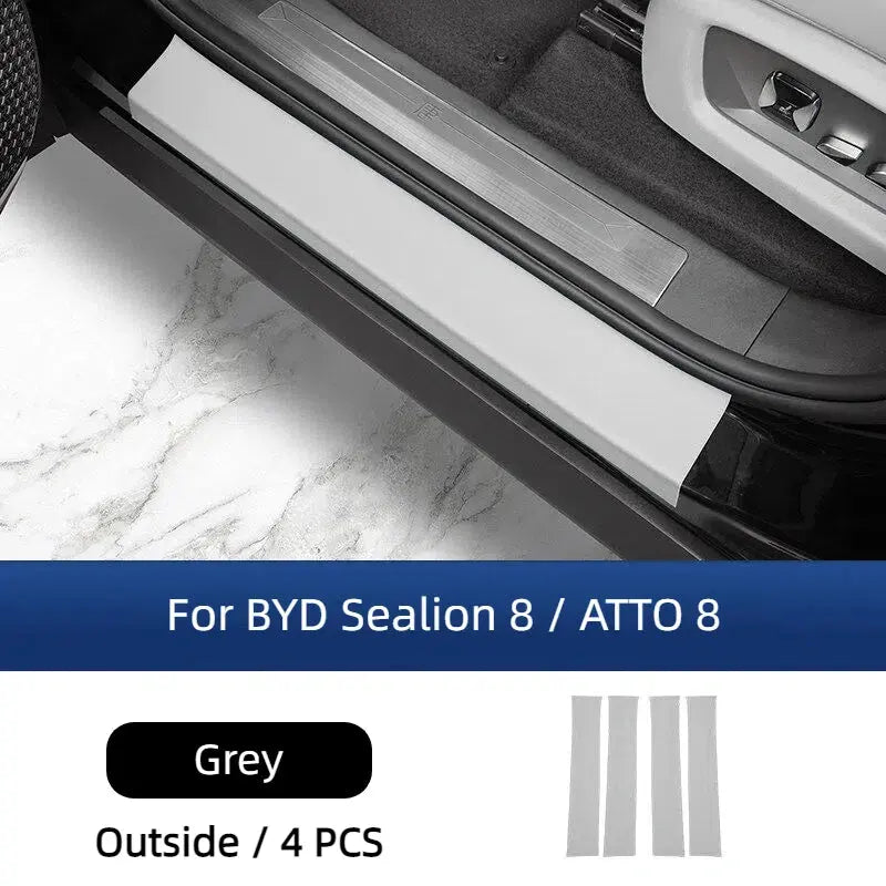 Leather Door Sill Protector for BYD Sealion 8  harrybyd