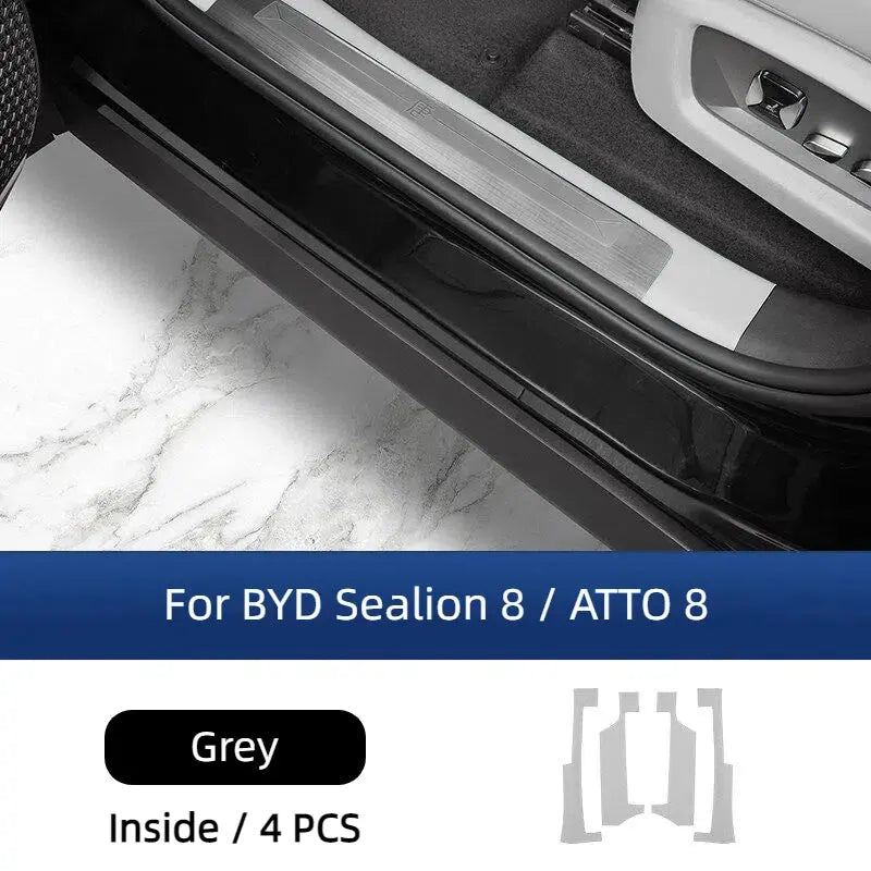 Leather Door Sill Protector for BYD Sealion 8  harrybyd