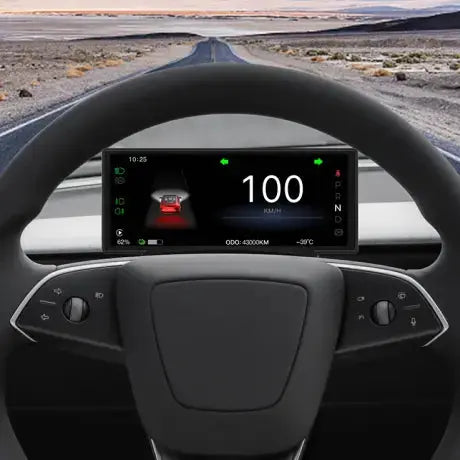 6.86'' Steering Instrument Cluster Display with Carplay for Tesla New Model Y / Model 3 Highland  harrybyd