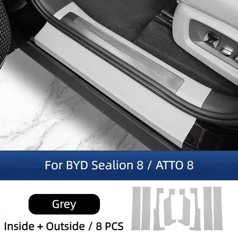 Leather Door Sill Protector for BYD Sealion 8  harrybyd