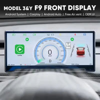 8.9'' Screen Dashboard Display with Independent Vent for Tesla New Model Y 2025/ Model Y/ Model 3 / Model 3 Highland
