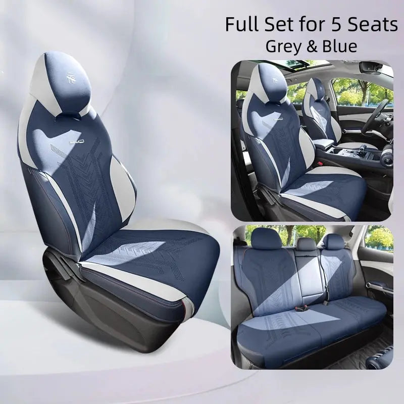 Funda de asiento de gamuza para BYD Atto 3, juego completo de 5 asientos.