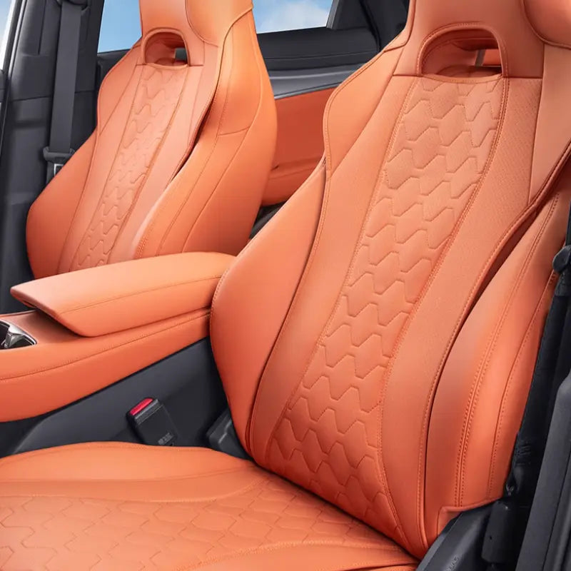 Seat Cushion Cover for BYD Sealion 7 Full 5 Seater, Orange