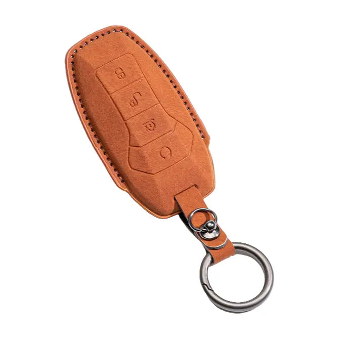 Suede Key Case Cover Shell Fob for BYD  harrybyd