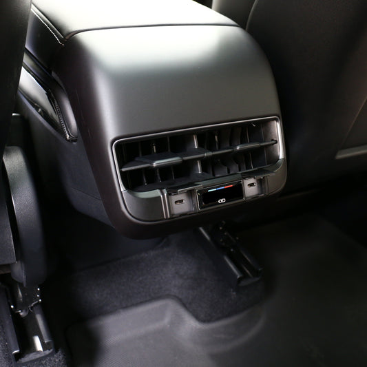 Rear USB Charging Protection Cover for Tesla Model Y 2019-2024