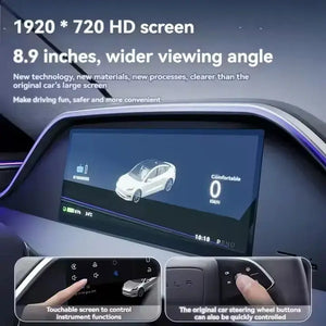 Integrated Dashboard Display with Ambient Lighting for Tesla Model 3 Highland  harrybyd