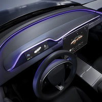 Integrated Dashboard Display with Ambient Lighting for Tesla Model 3 Highland