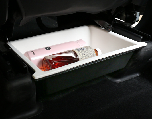 TPE+ABS Double Layer Under Seat Storage Drawer for Tesla Model Y 2019-2024