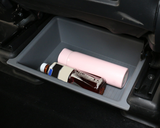 TPE+ABS Double Layer Under Seat Storage Drawer for Tesla Model Y 2019-2024