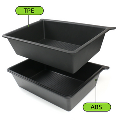 TPE+ABS Double Layer Under Seat Storage Drawer for Tesla Model Y 2019-2024
