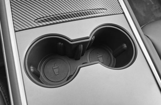 TPE Center Console Cup Holder Insert for Tesla Model Y / Model 3