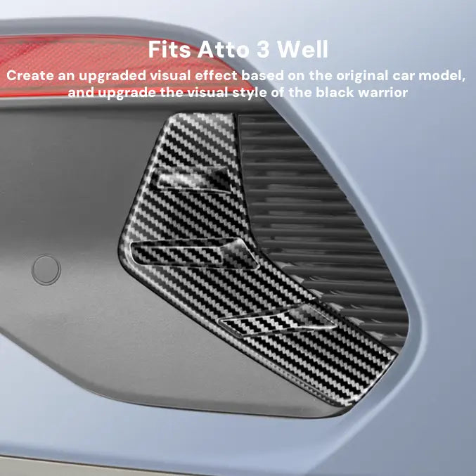 Rear Fog Lamp Light Eyebrow Cover Trims for BYD Atto 3 (2pcs)  harrybyd