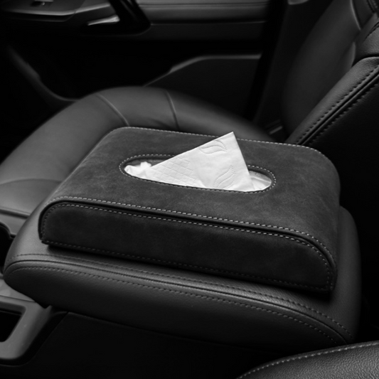 Suede Tissue Box for Car