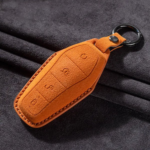 Suede Key Case Cover Shell Fob for BYD  harrybyd