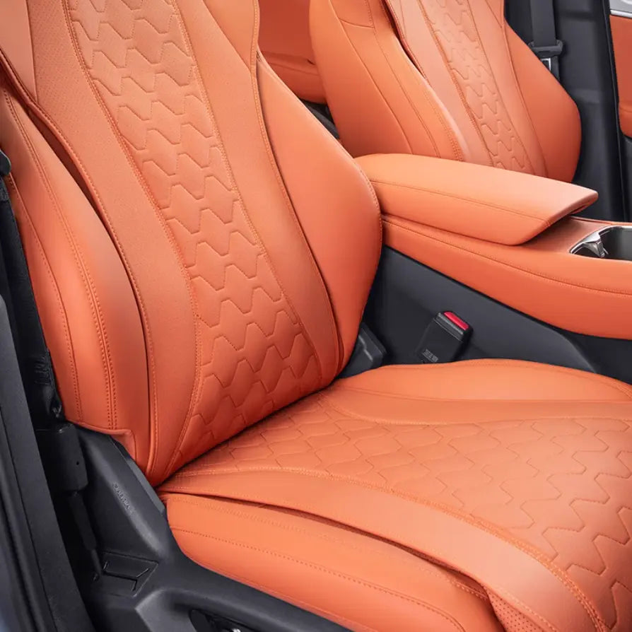 Seat Cushion Cover for BYD Sealion 7 Full 5 Seater, Orange