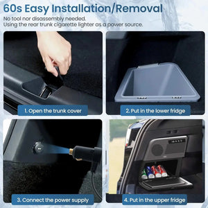 Rear Trunk On-Board Refrigerator for Tesla Model Y / New Model Y 14qt(13L)  harrybyd