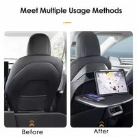 Seatback Foldable Table with Wireless Charging for Tesla Model Y / New Model Y / Model 3 (1 pc)