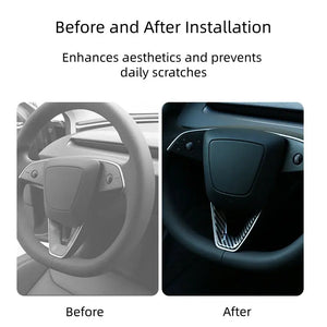 Steering Wheel V-Cover for Tesla Model 3 Highland  harrybyd
