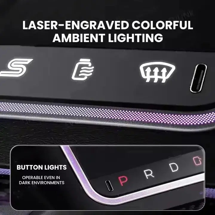 Wireless Charging Smart Button with Ambient Light for Tesla Model 3 Highland  harrybyd